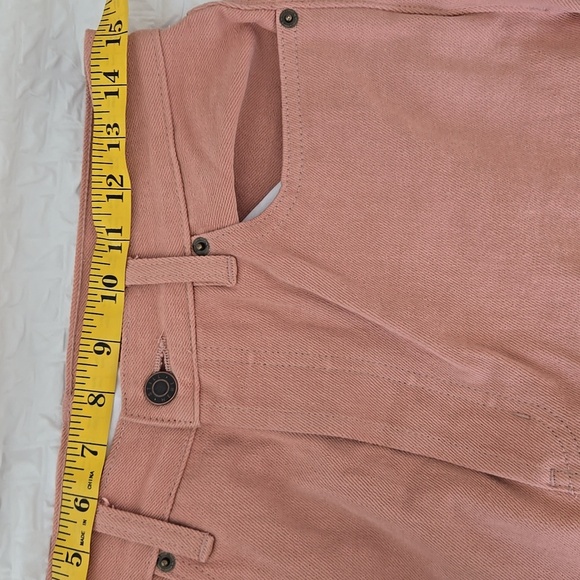 Still Here Childhood Salmon Jeans High-Waisted Button Fly Denim - Picture 9 of 11